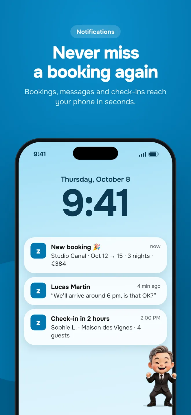 New booking notifications