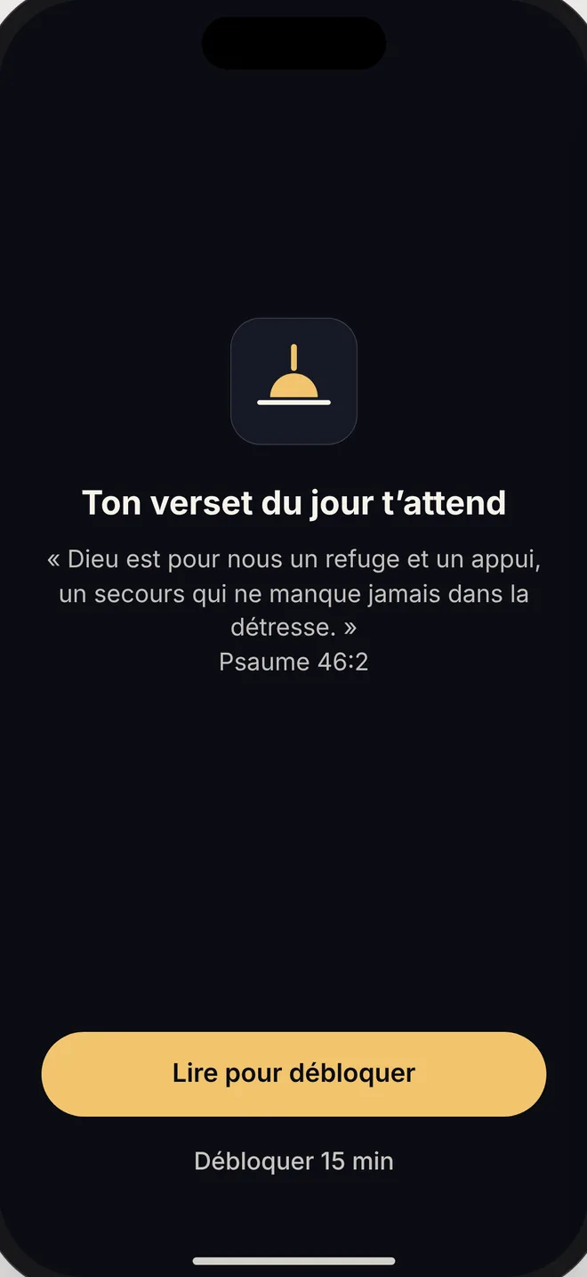 Shield screen: read to unlock