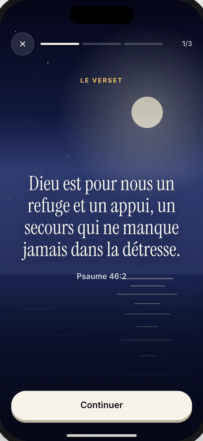 The verse, full screen